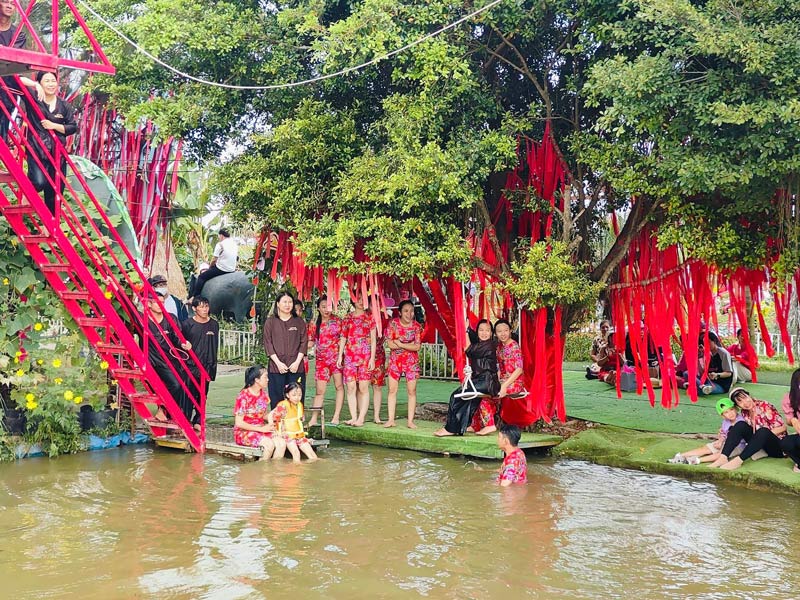 happy land hùng thy khu vui chơi miệt vườn - Hình 2