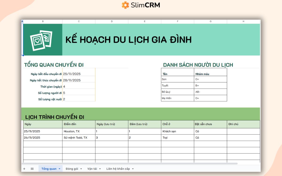kế hoạch du lịch - Hình 4
