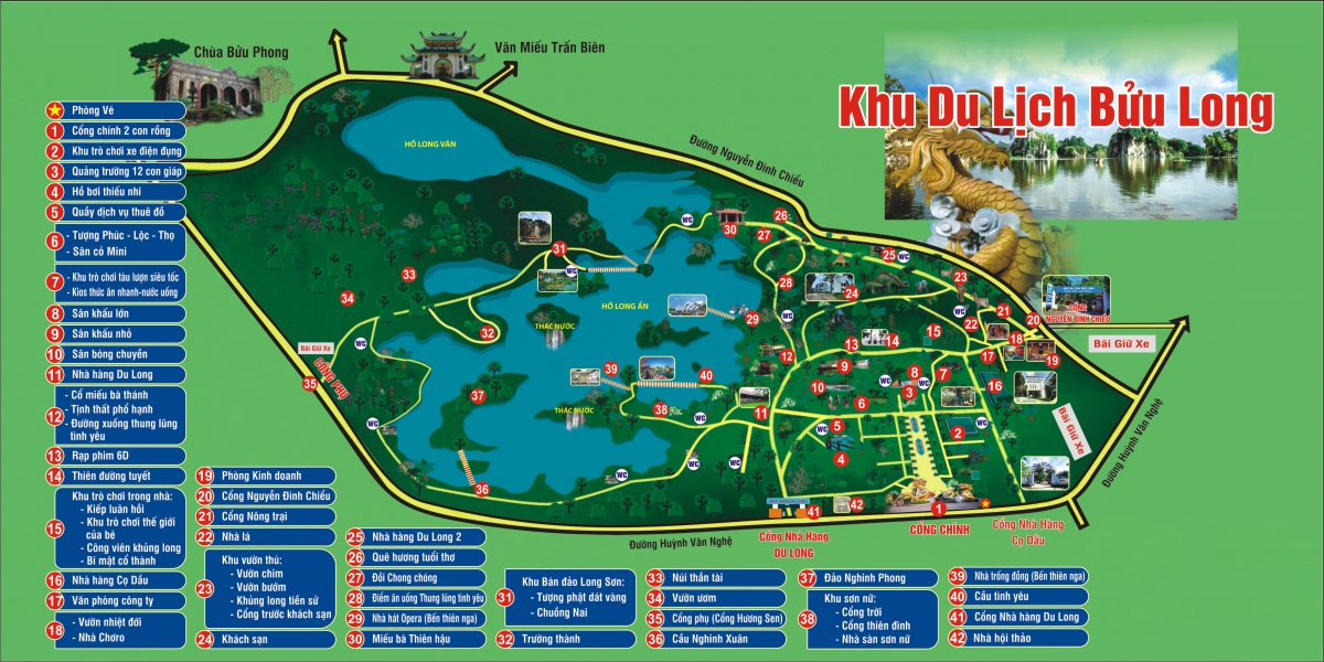 khu du lịch bửu long đường đi - Hình 3