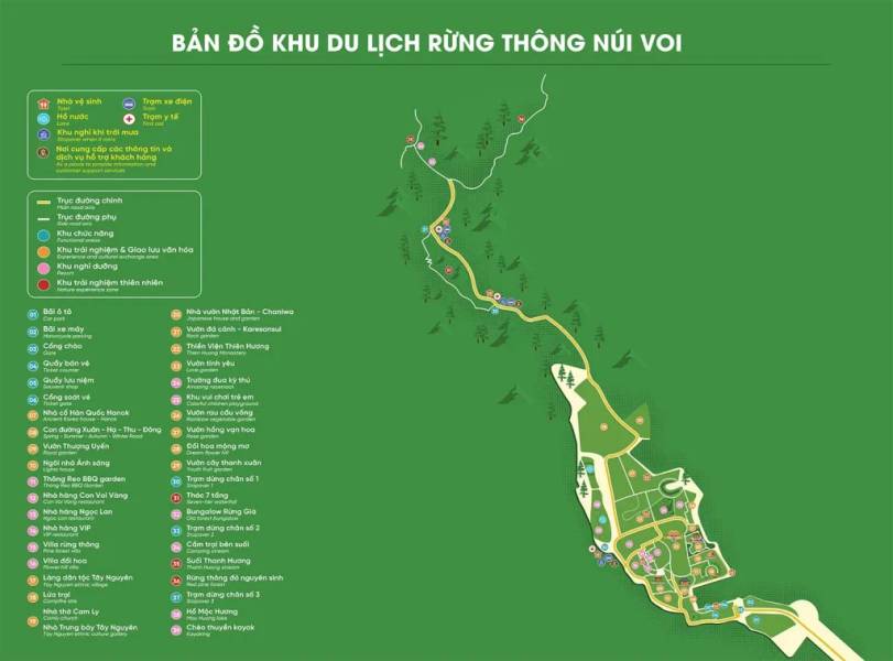 khu du lịch rừng thông núi voi giá vé - Hình 2