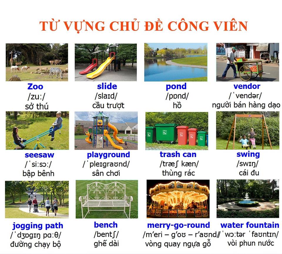 khu vui chơi tiếng anh là gì - Hình 4