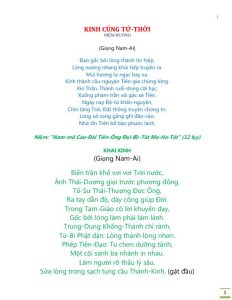 kinh cúng tứ thời