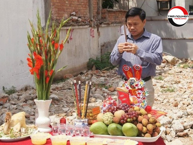 lễ vật cúng động thổ xây nhà đơn giản - Hình 3
