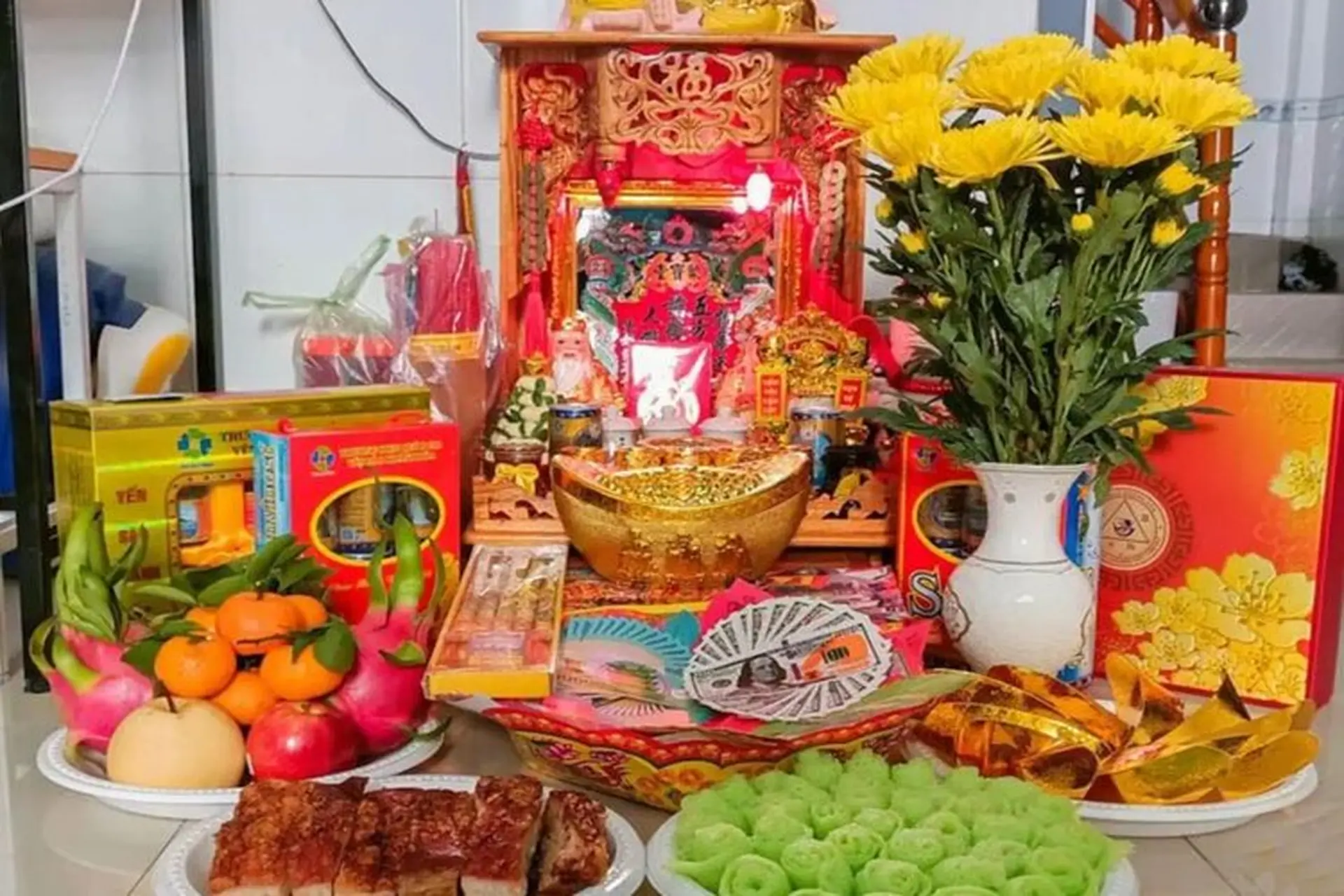 lễ vật cúng thần tài mùng 10 hàng tháng - Hình 2