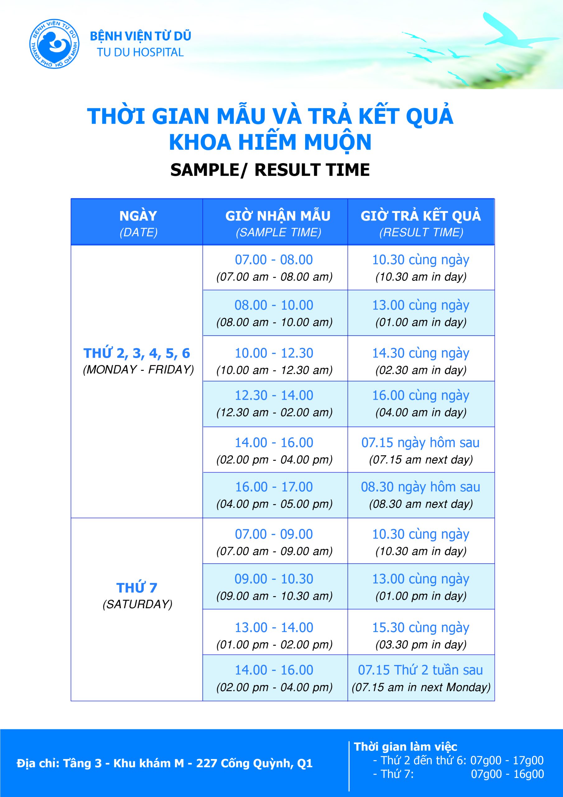 lịch khám từ dũ - Hình 4
