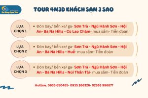 lịch trình du lịch đà nẵng