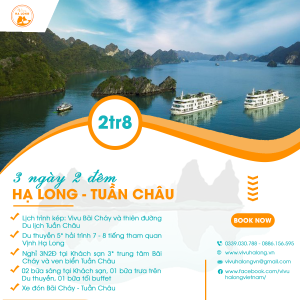 lịch trình du lịch hạ long 3 ngày 2 đêm