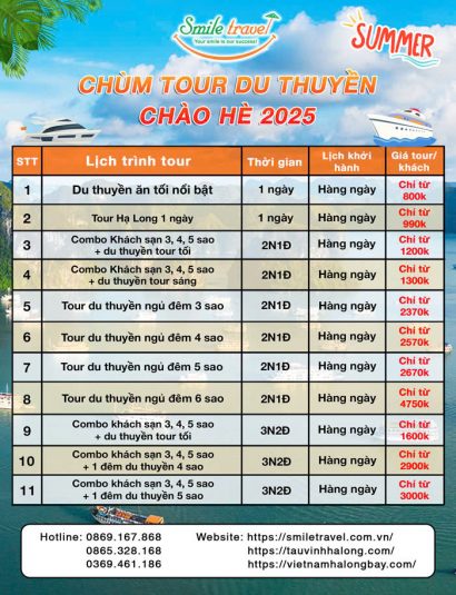 lịch trình du thuyền hạ long - Hình 3