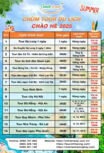 lịch trình tour du lịch