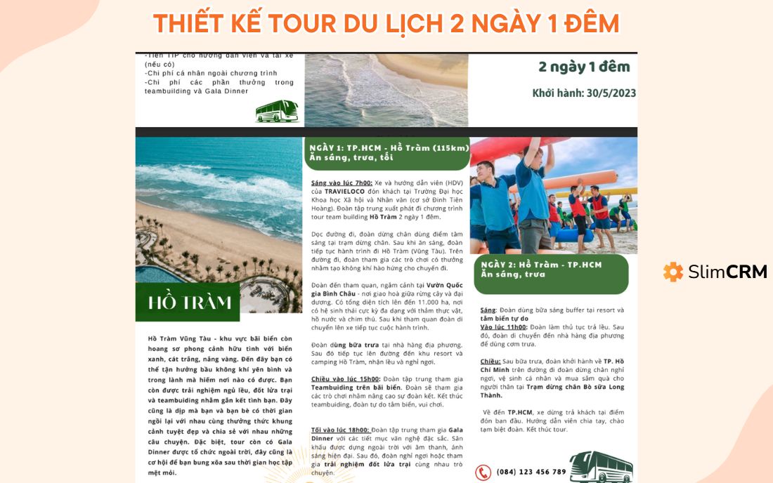 lịch trình tour du lịch - Hình 4