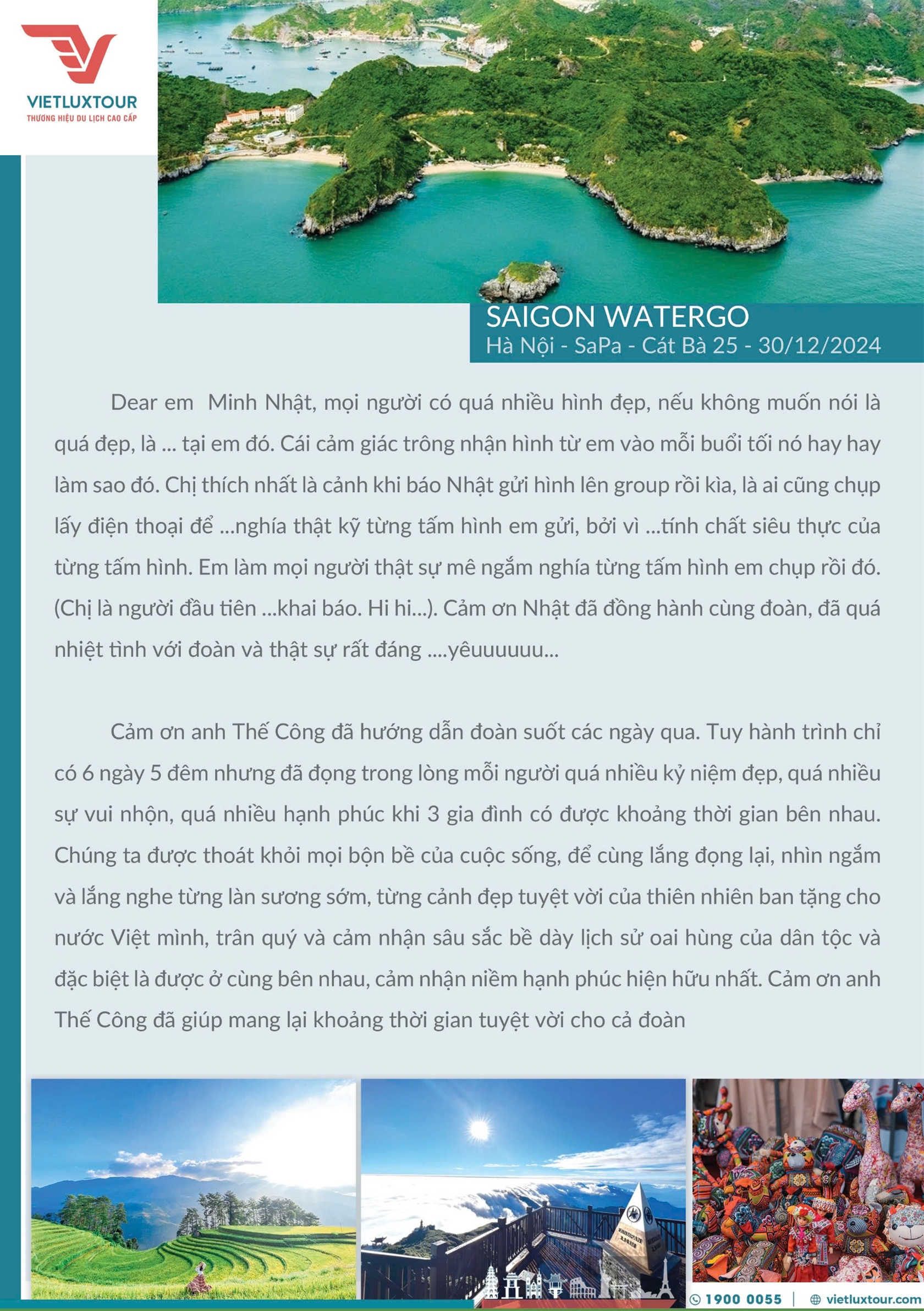 lời cảm ơn về chuyến đi du lịch - Hình 2