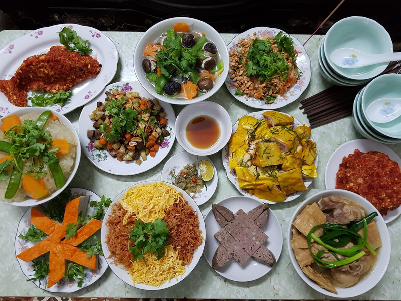 mâm cỗ cúng giỗ - Hình 1