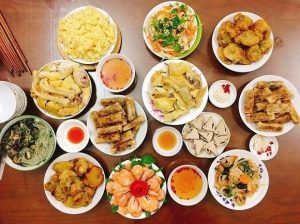 mâm cơm cúng rằm tháng 7