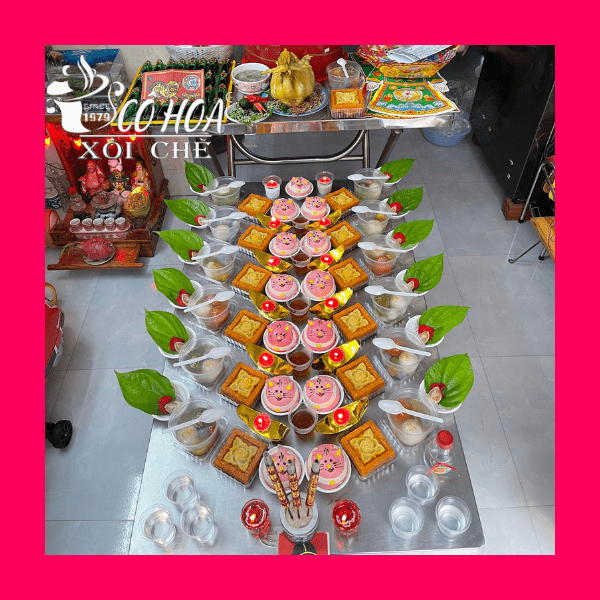 mâm cúng đầy tháng bé gái - Hình 2