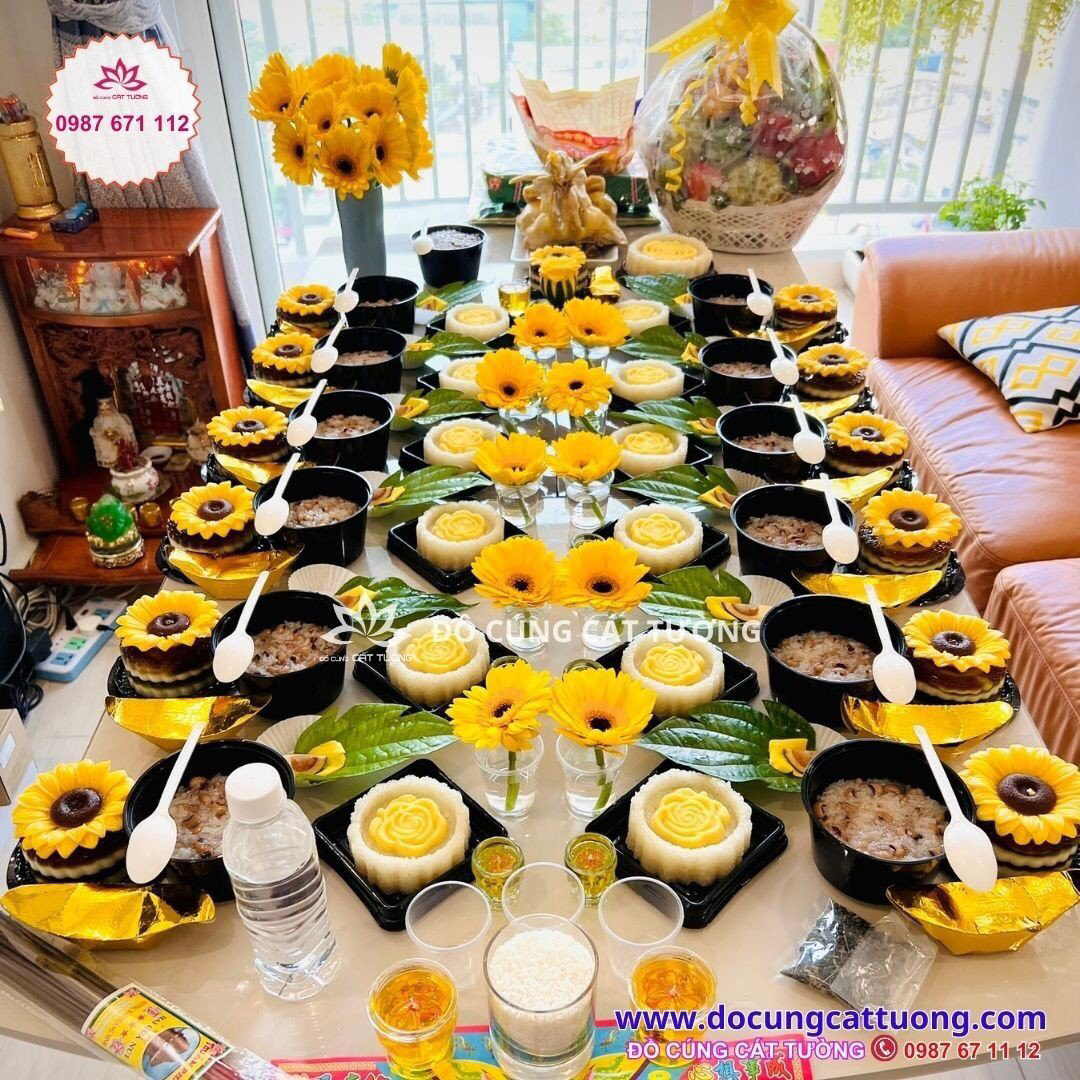 mâm cúng đầy tháng bé trai - Hình 2