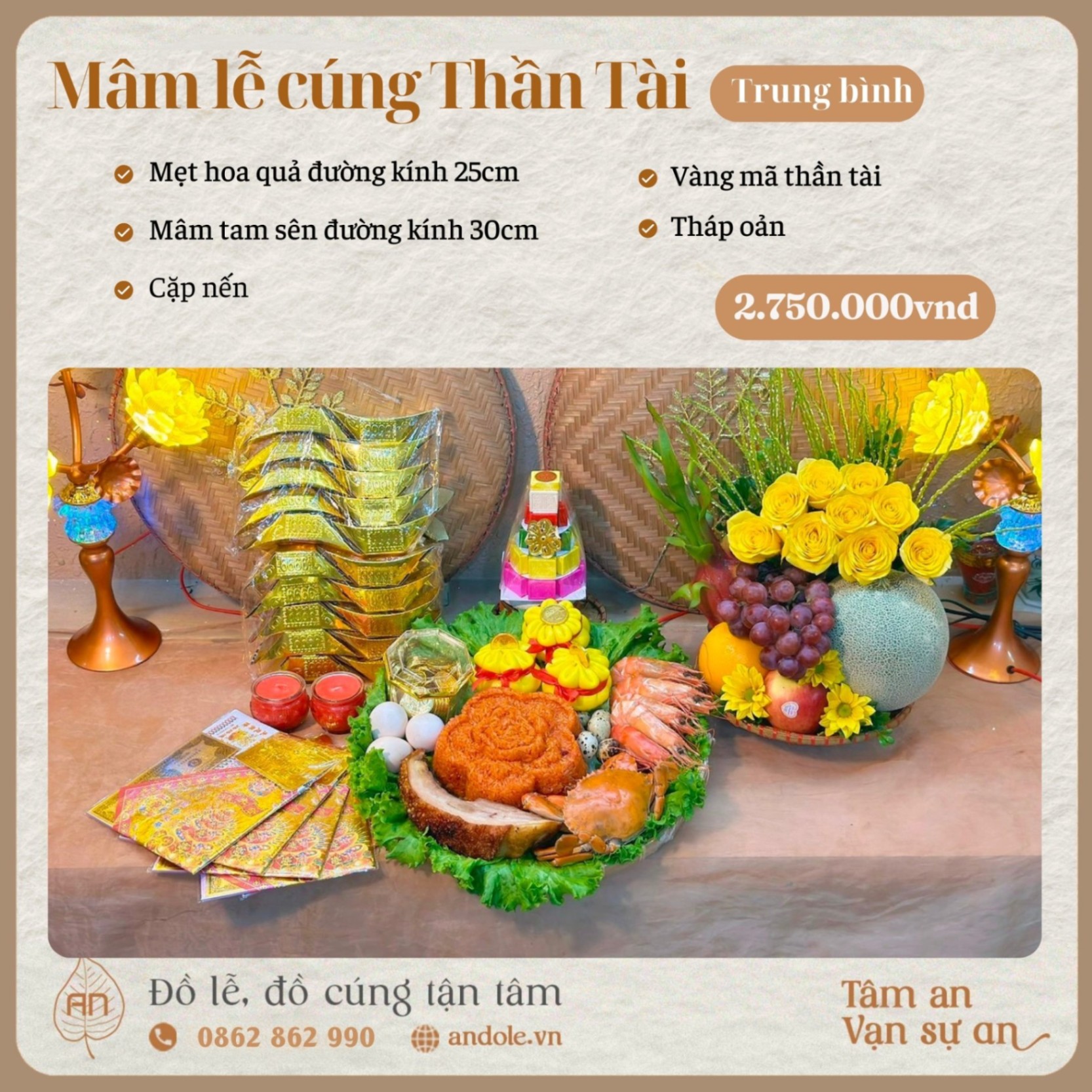 mâm cúng thần tài - Hình 2