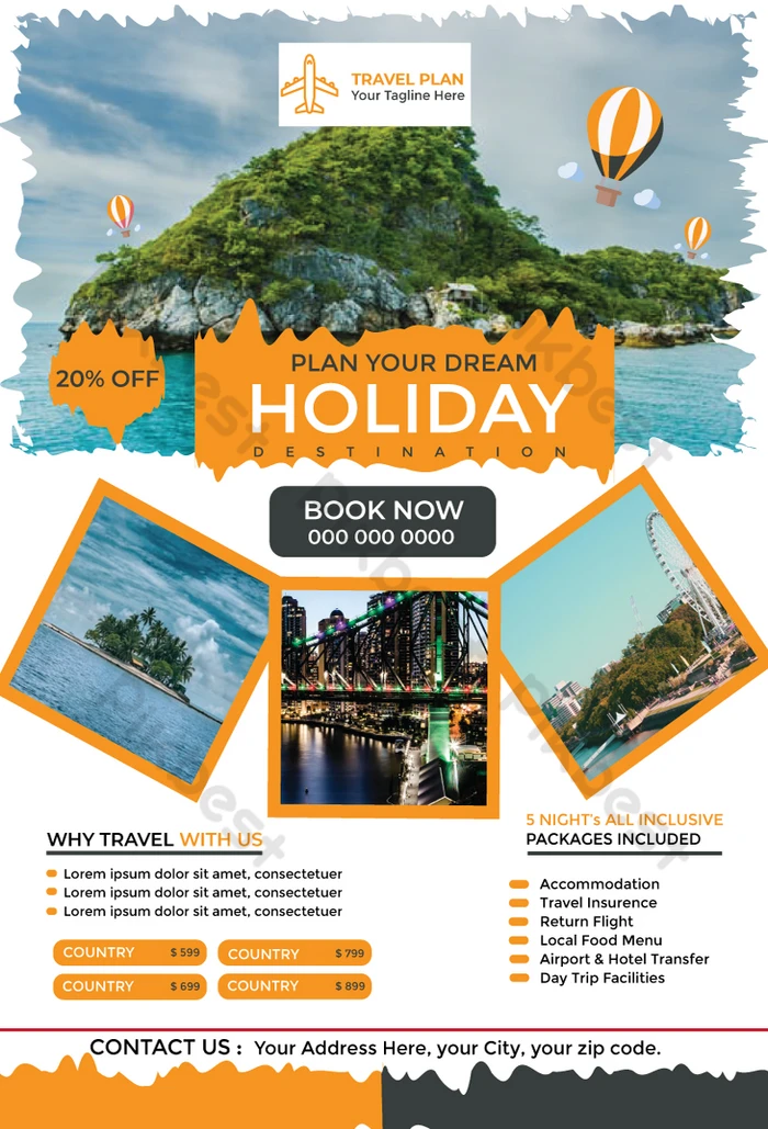 mẫu thiết kế 1 tour du lịch - Hình 2