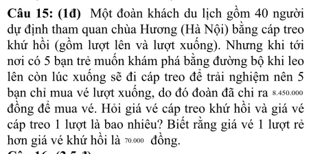 một đoàn khách du lịch gồm 40 người - Hình 3