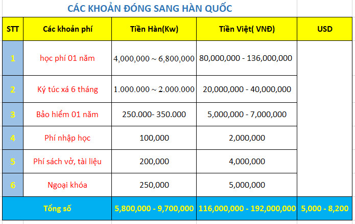 muốn đi du lịch hàn quốc cần bao nhiêu tiền - Hình 3