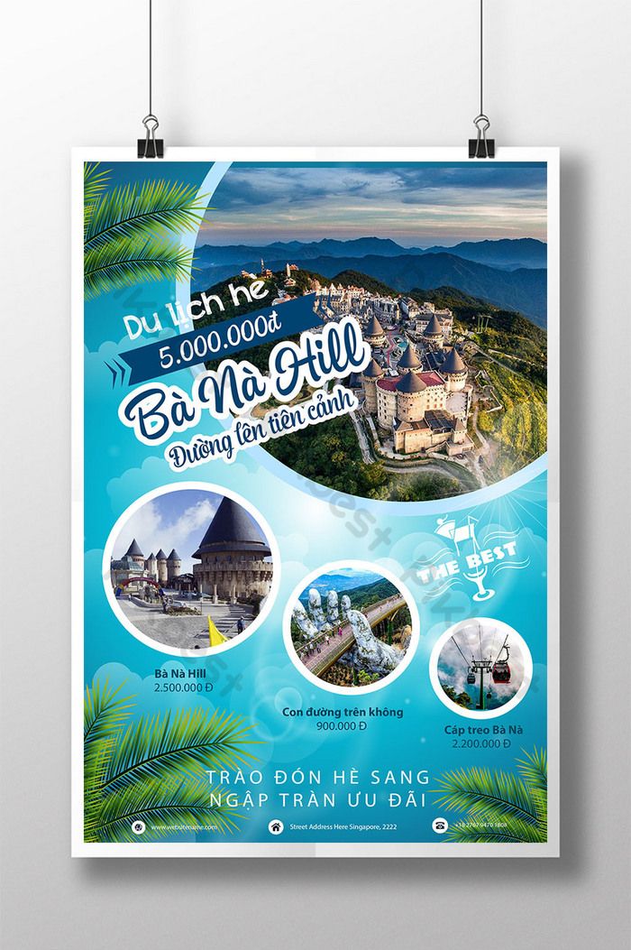 poster du lịch đà nẵng - Hình 2