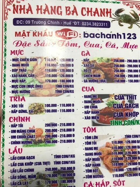 quán ăn bà chanh - Hình 1