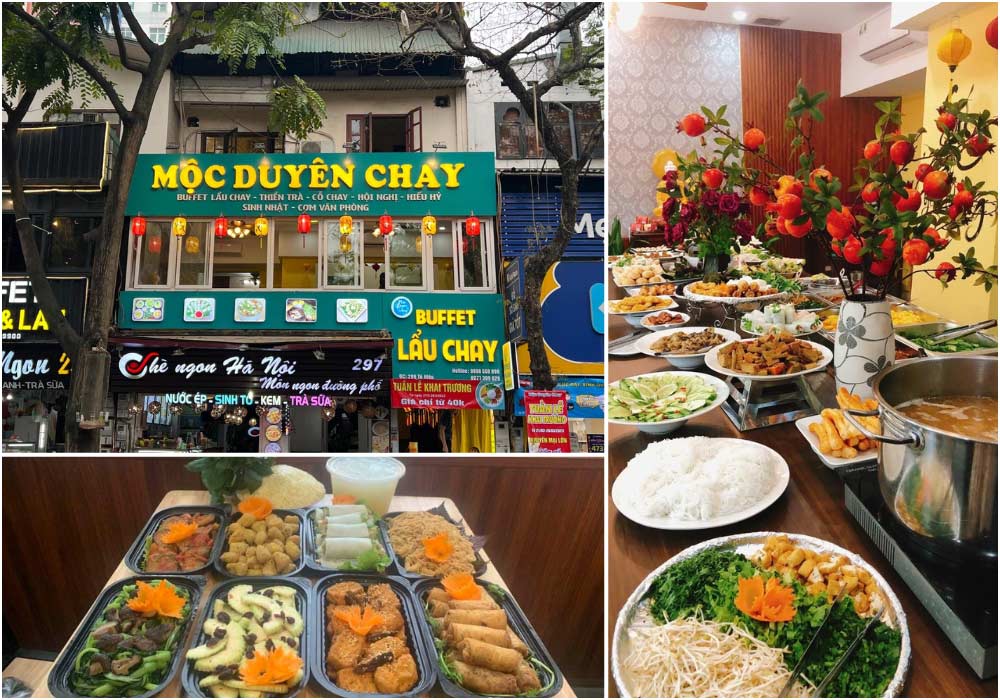 quán buffet chay khu cầu giấy - Hình 5
