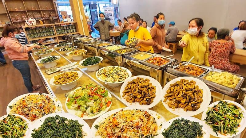 quán buffet chay mãn tự vegan - Hình 1