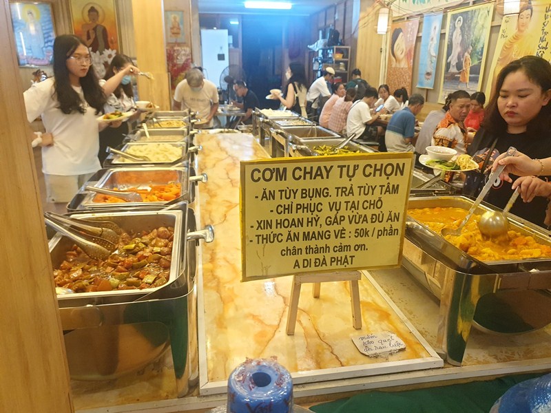 quán buffet chay mãn tự - Hình 1