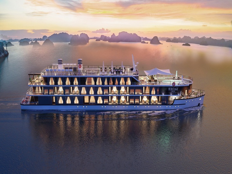 review du lịch vịnh lan hạ heritage cruises - Hình 3
