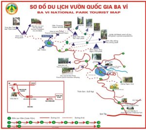 sơ đồ du lịch vườn quốc gia ba vì
