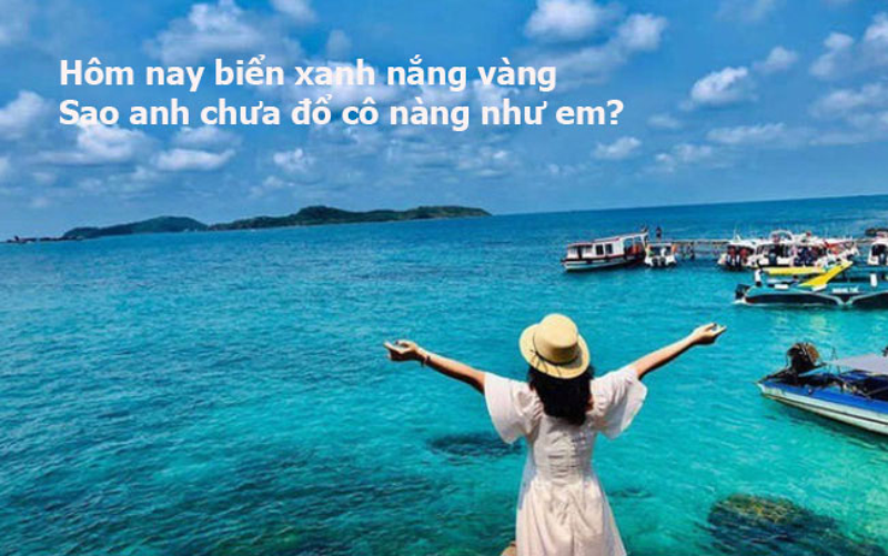 stt đi du lịch thả thính - Hình 1