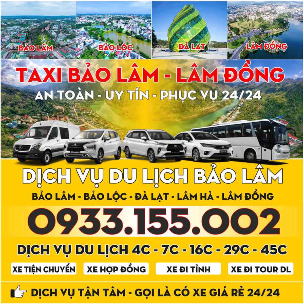 taxi tour du lich lam dong - Hình 3