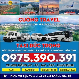 taxi tour du lich lam dong