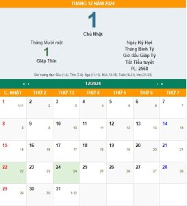 tháng 11 âm lịch đủ hay thiếu