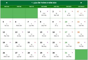tháng 7 âm lịch đủ hay thiếu