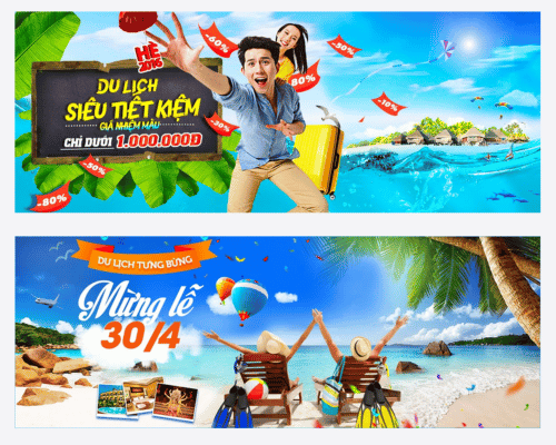 thiết kế banner du lịch - Hình 4