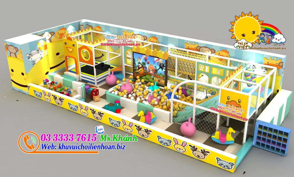 thiết kế khu vui chơi trẻ em trong nhà - Hình 4