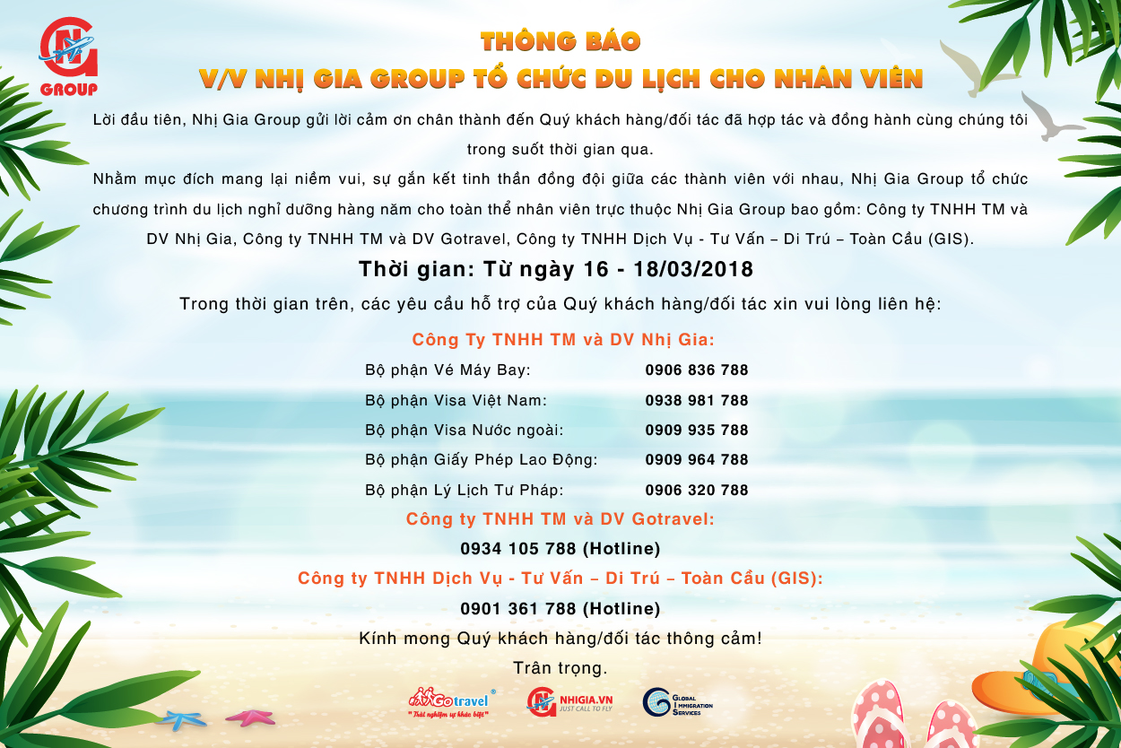 thông báo đi du lịch cho nhân viên - Hình 5