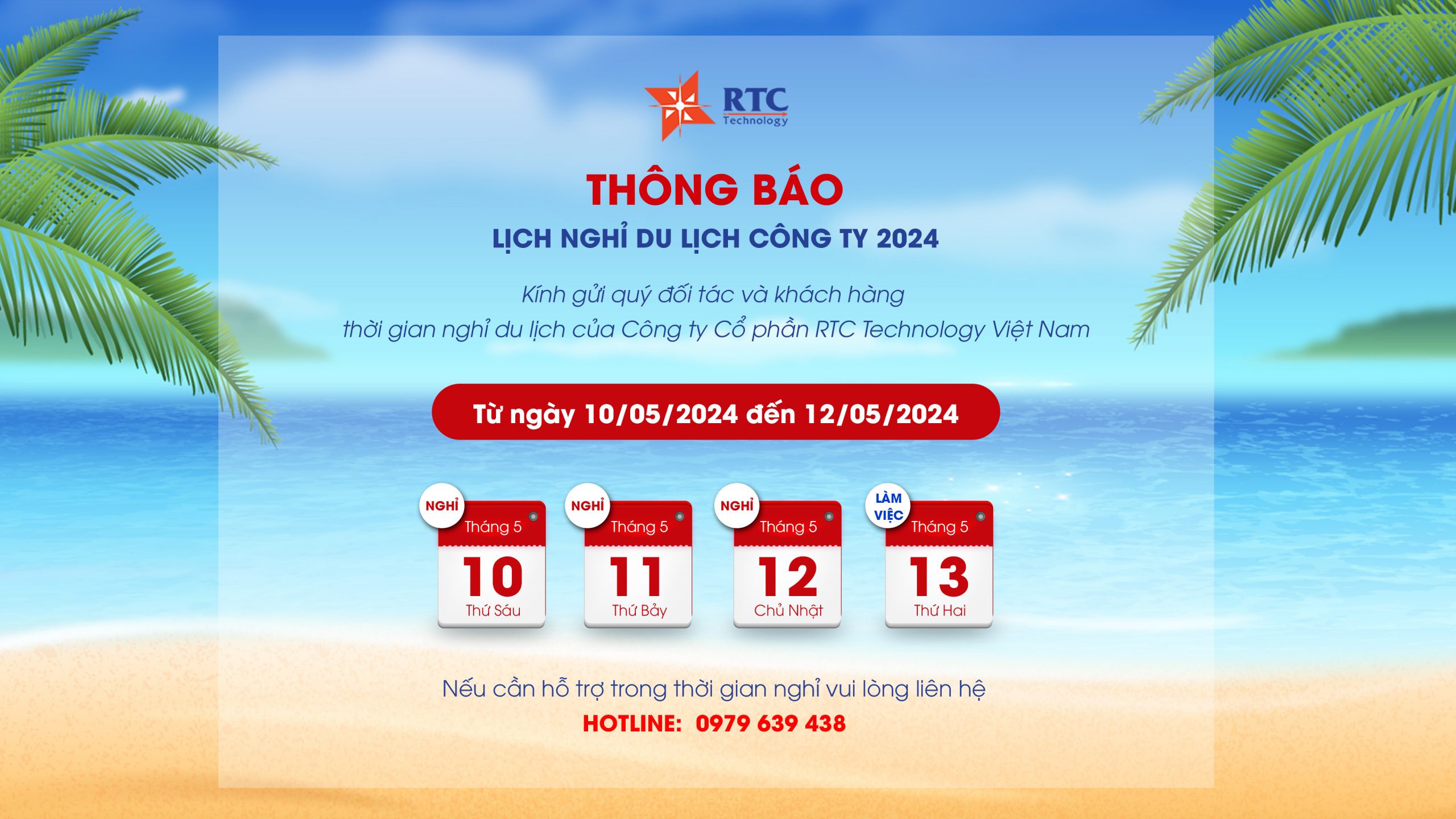thông báo nghỉ du lịch công ty - Hình 2