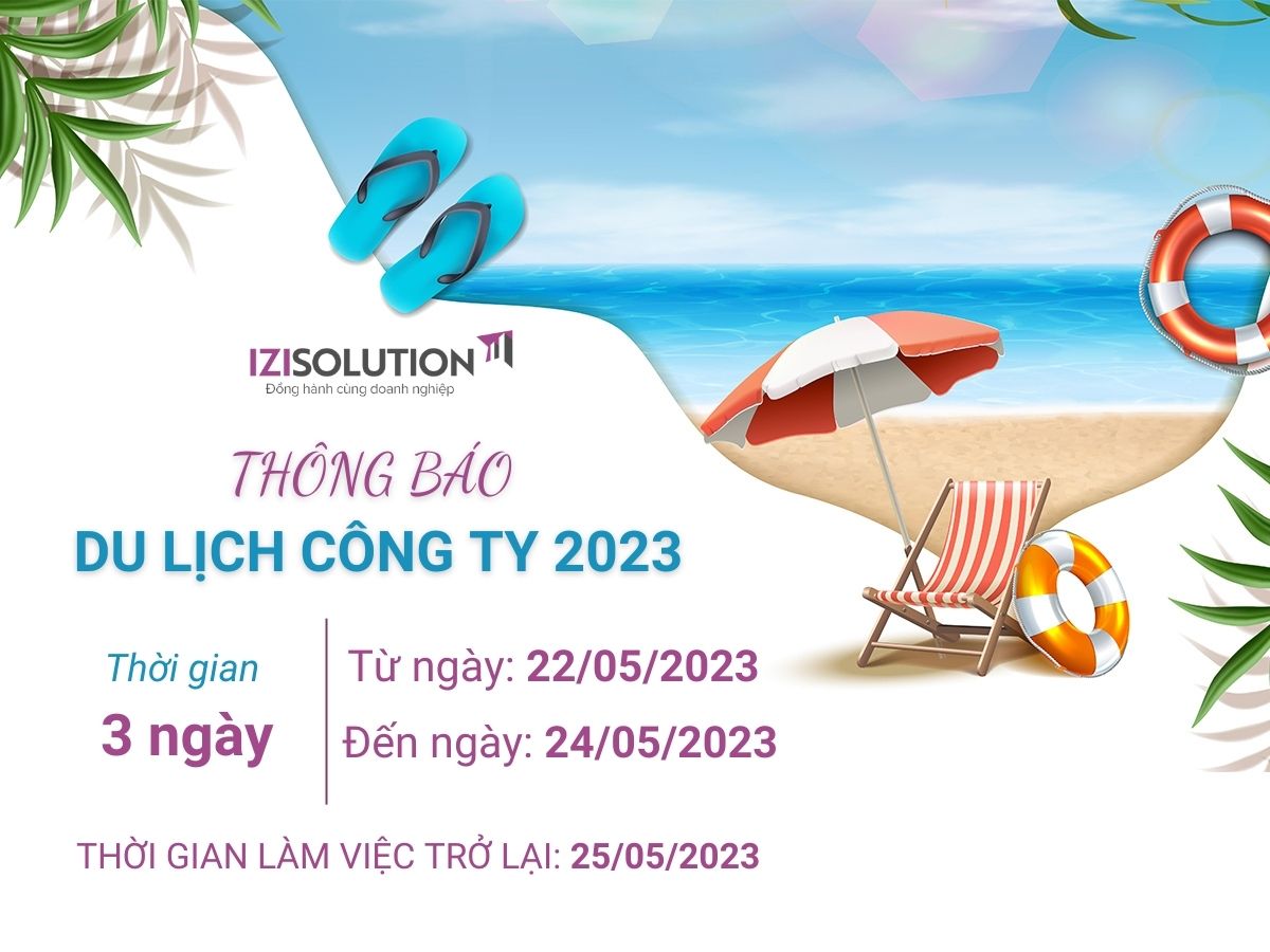 thông báo nghỉ du lịch công ty - Hình 1
