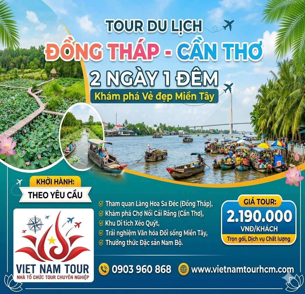 tour du lịch 2 ngày tại đồng tháp - Hình 4