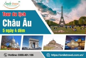 tour du lịch châu âu 5 ngày 4 đêm