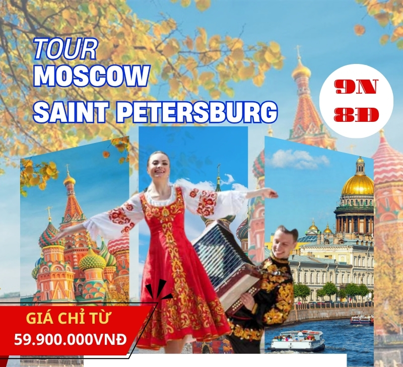 tour du lịch nga 9 ngày 8 đêm - Hình 3