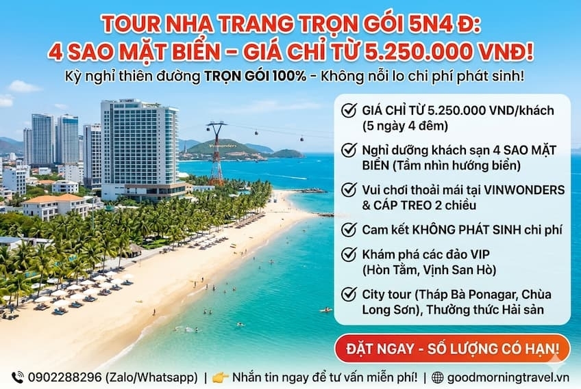 tour du lịch nha trang 5 ngày 4 đêm - Hình 5