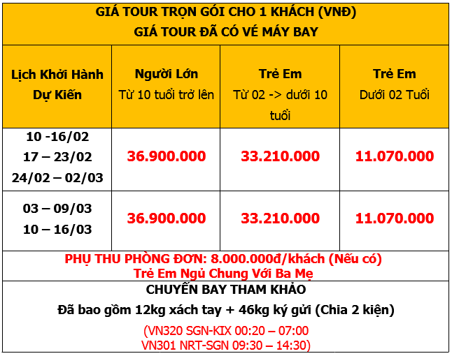 tour du lịch nhật bản 7 ngày 6 đêm - Hình 2