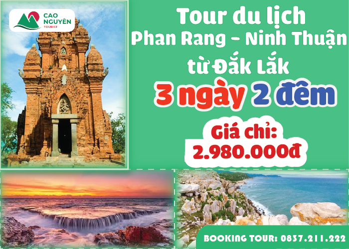 tour du lịch ninh thuận từ buôn mê thuật - Hình 1