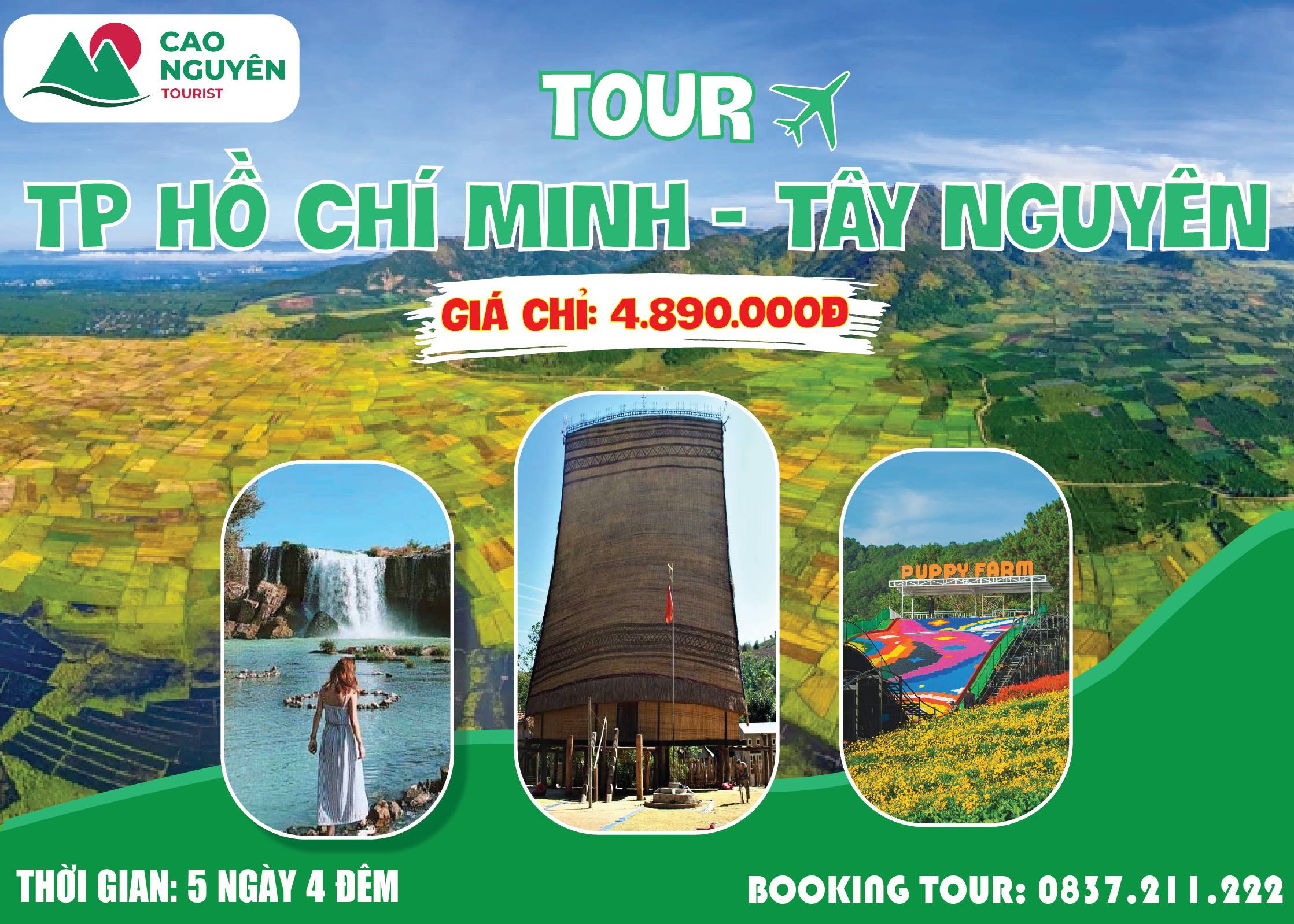 tour du lịch tây nguyên 5 ngày 4 đêm - Hình 1