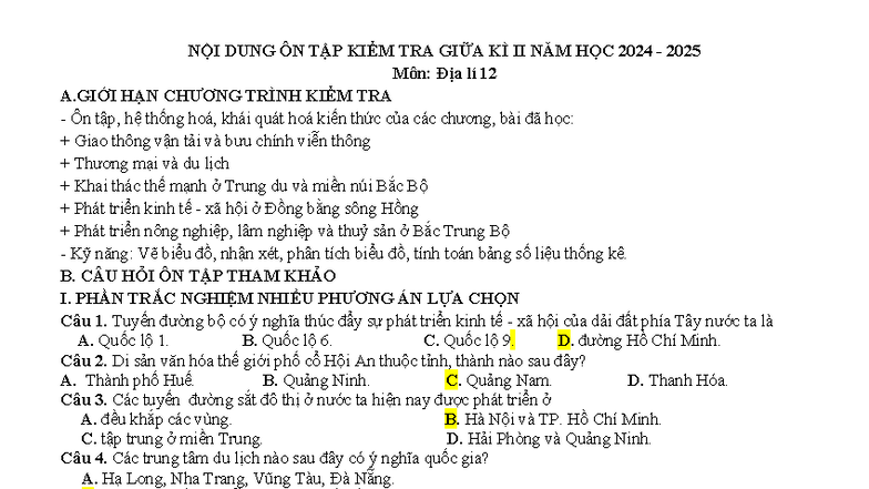 trung tâm du lịch nào sau đây có ý nghĩa quốc gia - Hình 5