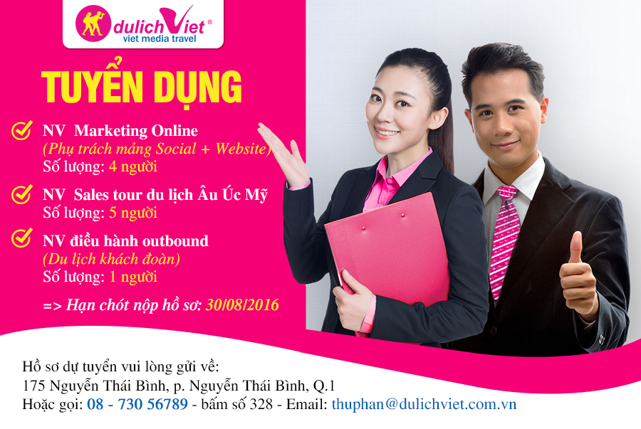 tuyển dụng marketing du lịch - Hình 1