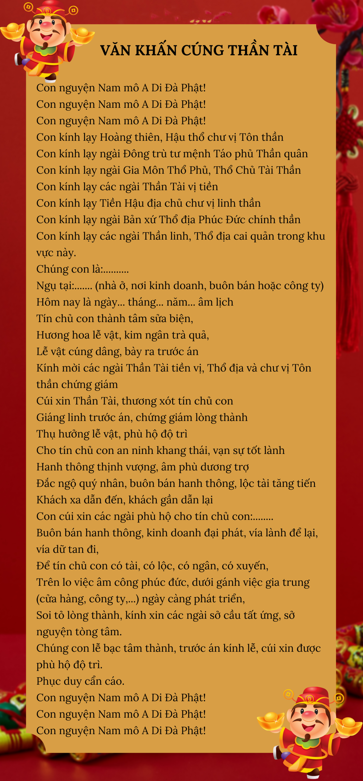 văn cúng thần tài - Hình 5